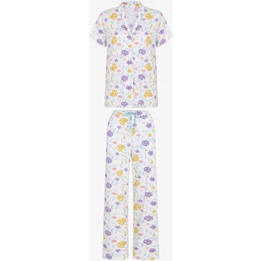 Penti Kırık Beyaz Blossom Gömlek Pantolon Pijama