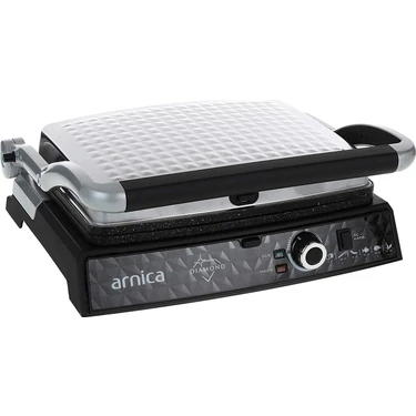Arnica Diamond İnox Tost Makinası 2000 W Granit Plaka Özellikli Çıkartılabilir