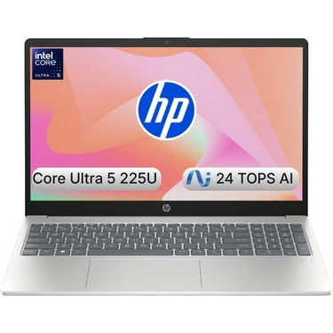 HP AI 15 Intel Core Ultra 5 225U 16GB 512GB SSD Freedos 15.6" Taşınabilir Bilgisayar