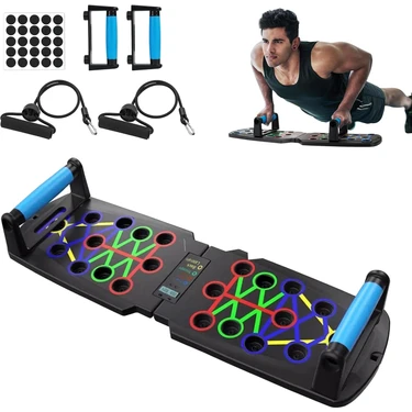 Lethe Boards Push-Up Lastikli Ekranlı Sensör Sayaçlı Şınav Tahtası – Fitness Spor