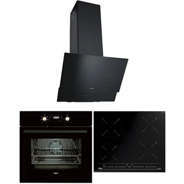 Teka Siyah Ankastre Set (Izc 64010 Ocak + Hak 627 Fırın + Atv 60.3 M