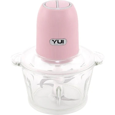 Yui M-38 2l Pembe Rondo 4 Bıçaklı Cam Hazneli Doğrayıcı