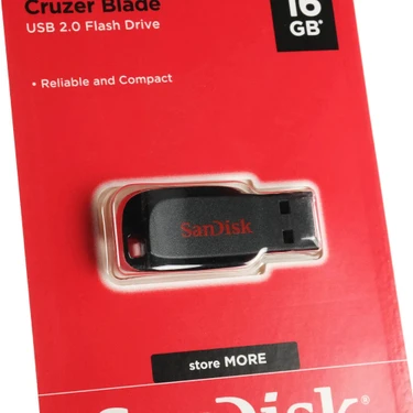 Sandisk SDCZ50-016G-B35 16GB Cruzer Blade Siyah 2.0 USB Flash
