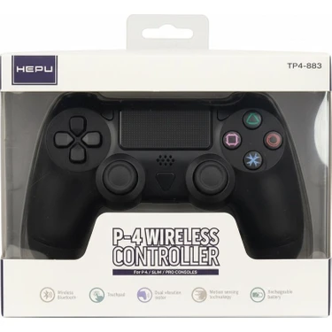 Dexxony TP-4 Professionel PS4 Kablosuz Bluetooth Gamepad – PC & Steam Uyumlu Oyun Kolu, Titreşimli