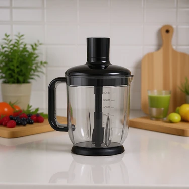 Korkmaz 447-14 Vanilya Mia Mega Blender Set 850 Watt 2 Kademeli Hız Ayarı ile