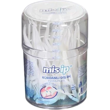 Misip Mis Kürdanlı Diş İpi 50 Adet Koruyucu Özellikli Ağız ve Diş Bakımı
