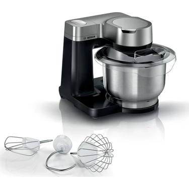 Bosch MUM S2VM00 Mutfak Şefi 900 W Güçlü Motor ve 3.8 lt Kapasite ile Gümüş Renkli Dayanıklı