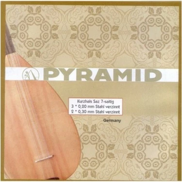 Pyramid 2 Paket 0.20 Numara Uzun Saplı Saz Teli Seti-2 Set-Mızrap