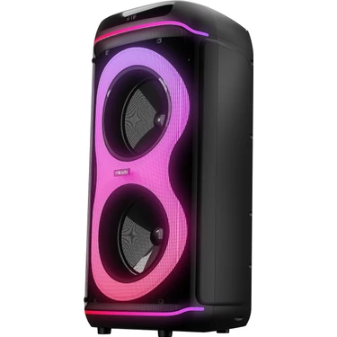 Mikado MD-63BT 60W 1 Adet Kablosuz Mikrofonlu Usb+Tf+Tws+Aux+Bt Destekli Siyah Ses