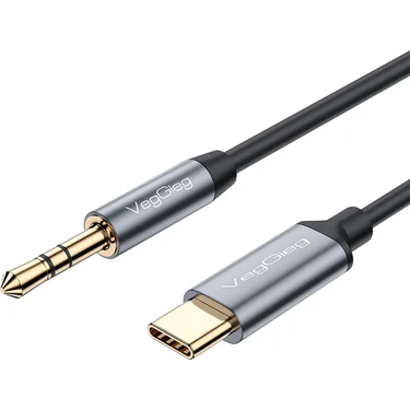VegGieg USB Type-C To 3.5mm Aux Hi-Fi Ses Kablosu 1