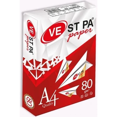 Vestpa A4 Fotokopi Kağıdı 80 Gram 500