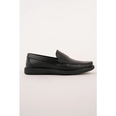 Muggo Gentz Hakiki Deri Rahat Taban Erkek Günlük Klasik Loafer
