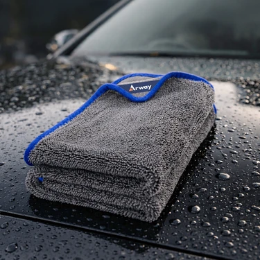 Arway Ultra Su Emici XL (60×90 Cm) 600 GSM Mikrofiber Araç Kurulama Havlusu – Çiziksiz & iz
