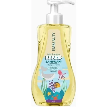Embeauty Doğal Avokado Yağlı Bebek Şampuanı 300 ml Hassas Ciltler İçin Vegan