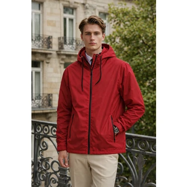 Damga Erkek Günlük Premium Casual Astarlı Kırmızı