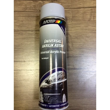 Motip Universal Akrilik Sprey Astar 500Ml Mükemmel Kapatma Özelliği ile Araç Bakımında