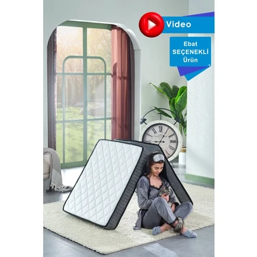 Bera Yatak Deluxe Gri 70x180 Süngerli Katlanır Yatak, Yer Yatağı, Misafir Yatağı, Kamp Yatağı,