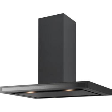 Silverline 4113 Venezia İsola Siyah Ada Davlumbaz 90 cm Alüminyum Filtreli Modern
