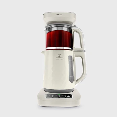Karaca Çaysever Robotea Pro Quartz 4 In 1 Creamy Çay Makinesi 0,8 L Cam Demlik ve 1,5 L Su