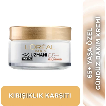 L'Oréal Paris Yaş Uzmanı 65+ Kırışıklık Karşıtı Besleyici Krem Opuntia Çiçeği Özlü Günlük