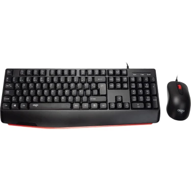 Aigo Aıgo AK310 Pro Siyah Kablolu Q Klavye + Mouse