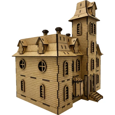 Algwood Addams House 266 Parça Büyük Ahşap Maket Gotik Fiyatı