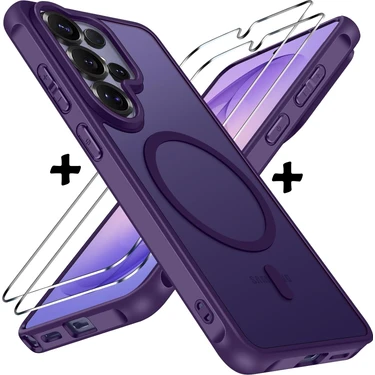 M.TK Moveteck Samsung Galaxy S26 Ultra Kılıf Mat Magsafe Şarj Özellikli Hassas Butonlu Yumuşak