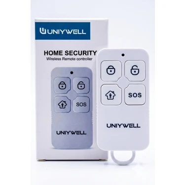 Uniywell LB-08WF Dış Ortam Siren Set Uyumlu Kablosuz Akıllı Alarm Kumandası - Sos ve Panik Butonu