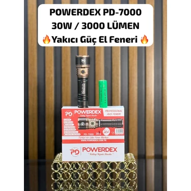 Powerdex PD-7000 30W & 3000 Lümen Profesyonel El