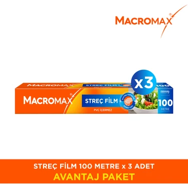 Macromax 100 mt Streç Film X3