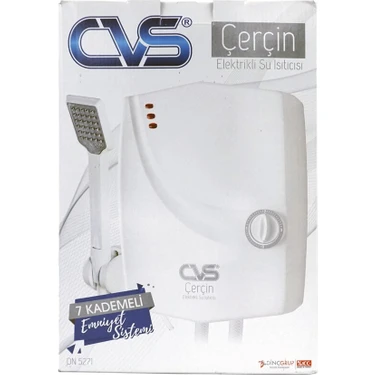 Cvs Dn 5271 Çerçin Elektrikli Şofben 7,5 kW Güç ve 3 lt/dk Su Isıtma Kapasitesi