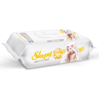 Sleepy Sensitive Kapaklı Islak Havlu 90 Lı Günlük Kullanımda Hassas Temizlik