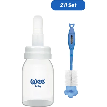 Wee Baby Anne Sütü Kaşıklı Biberon 125 ml Temizleme Seti Silikon Malzemeden