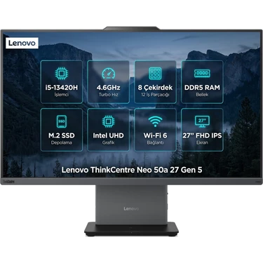 Lenovo Thinkcentre Neo 50A 27 G5 Intel Core I5-13420H 16GB 1tb SSD 27" Fhd Windows 11 Pro All In