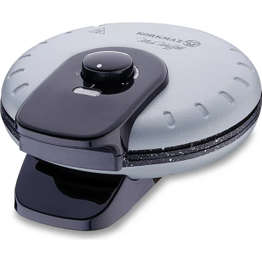 Korkmaz Mia Gri Waffle Makinesi 850 W Ergonomik Tasarım ve Granit Kaplama