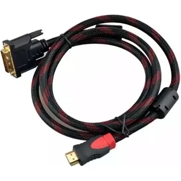 Alfais 1.5 mt HDMI To DVI 24+1 Dönüştürücü Monitör Kablosu Dayanıklı Tasarım ile Yüksek