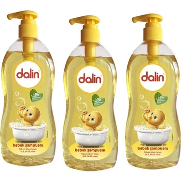 Dalin Klasik Bebek Şampuanı 700 ml x 3 Pompasız Hipoalerjenik Göz Yakmayan