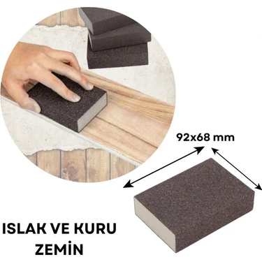 Mikasso Takoz Sünger Zımpara 92X68MM 100 Kum Siyah Fiyatı