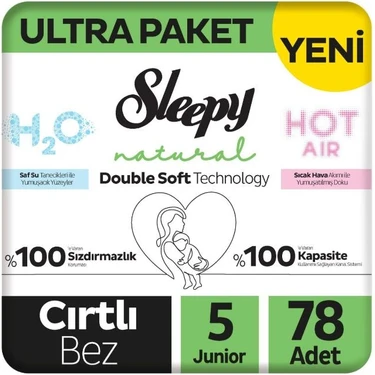 Sleepy Natural Double Soft 5 Numara Junior 78'li Bebek