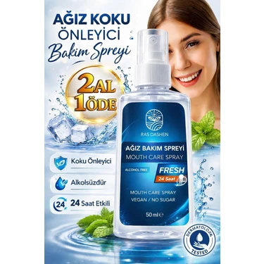Ras Dashen Alkolsüz Ağız Kokusu Giderici Önleyici Sprey 50ML Kalıcı Ferahlık