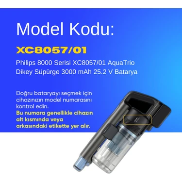 Philips 8000 Serisi XC8057/01 AquaTrio Dikey Süpürge 3000 Fiyatı