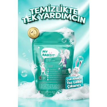My Rabbit Çok Amaçlı Oksijenli Toz Leke Çıkarıcı ve Beyazlatıcı 800