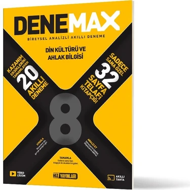 Hız Yayınları Denemax 8. Sınıf Din 20’li Akıllı