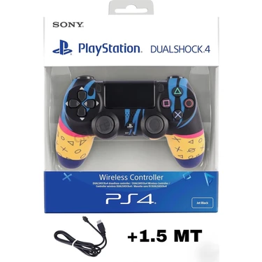 Crk Tech Ps4 Pc Uyumlu Dualshock 4 V2 Yeni Nesil Kablosuz Oyun Kolu Yenilenmiş - Özel Desenli