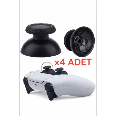 Crk Tech Playstation 5 Ps5 Analog Topuzu 4 Adet (2 Çift) - Dualsense Kol Uyumlu Joystick Yedek