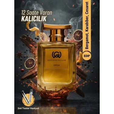 Giovanni William Espezia Afrodizyak Erkek Parfümü Sexy Yazlık Edp | Güçlü Kalıcı Etkileyici |