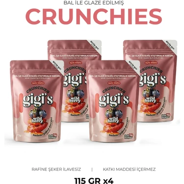 Gigis Food Bal Glazeli Açai Tozlu Badem ve Yaban Mersinli Atıştırmalık - Kuruyemiş ve Kuru Meyveli