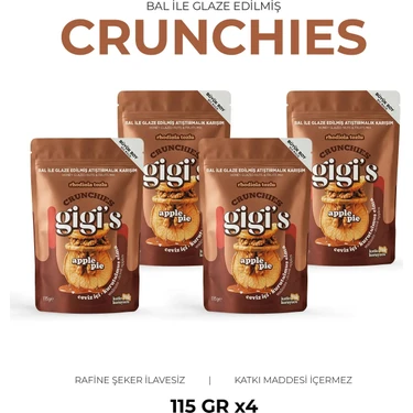 Gigis Food Bal Glazeli Rhodiola Tozlu Ceviz ve Elma Kurulu Atıştırmalık - Kuruyemiş ve Kuru Meyveli