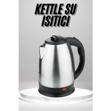 TeknoKapsül Su Isıtıcı 220 - 240 V Paslanmaz Çelik Kettle Uzun Ömürlü 2000