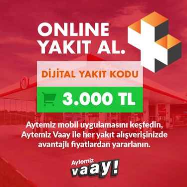 Aytemiz Akaryakıt Aytemiz Vaay Dijital Yakıt Kodu 3000